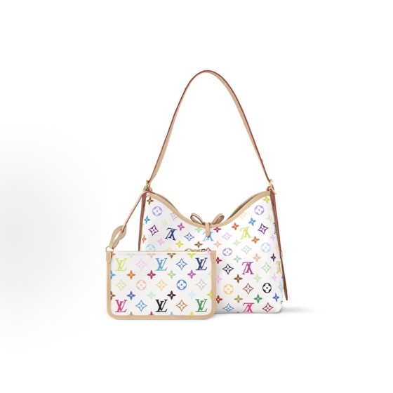 LOUIS VUITTON x Takashi Murakami Carryall Adjustable shoulder strap lace-up small white